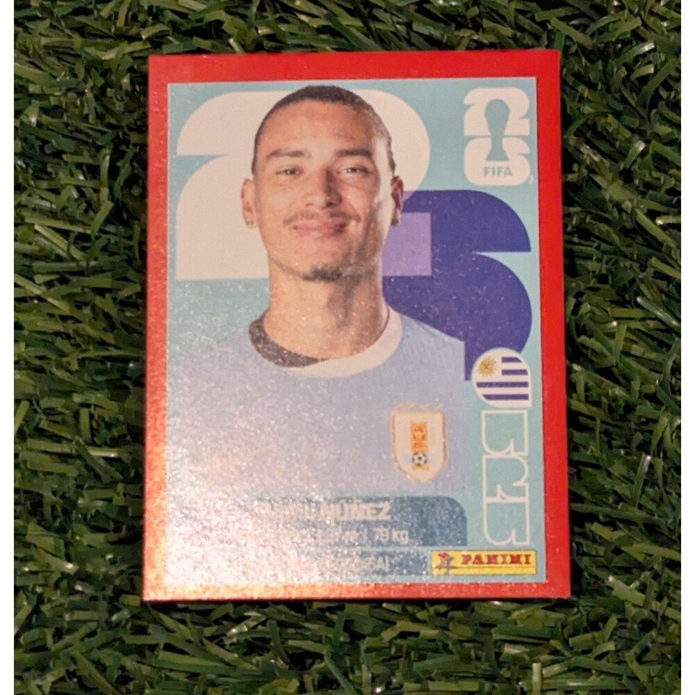 Darwin Nunez Red Parallel - Panini World Cup 2026 Sticker Uruguay